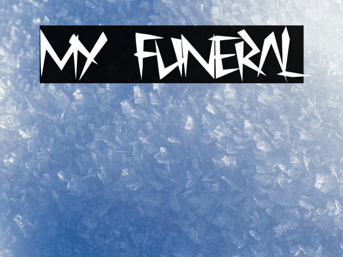 My Funeral Font examples
