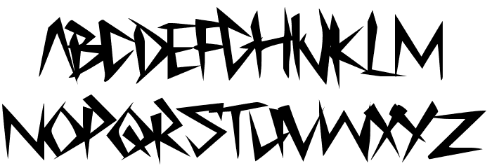 My Funeral Font LOWERCASE