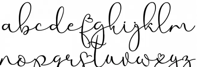 My Future Schriftart Kleinbuchstaben