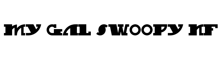 My Gal Swoopy NF  font caratteri gratis