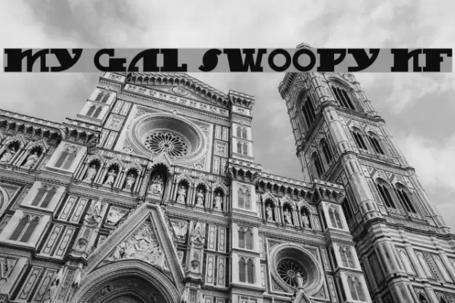 My Gal Swoopy NF Font examples