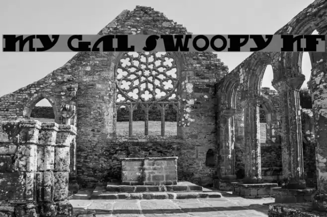 My Gal Swoopy NF Font examples