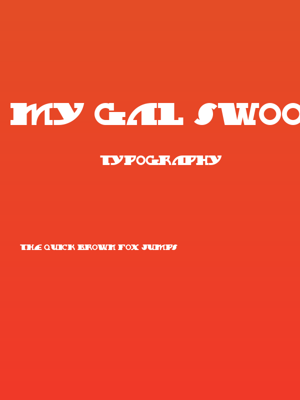 My Gal Swoopy NF Poster