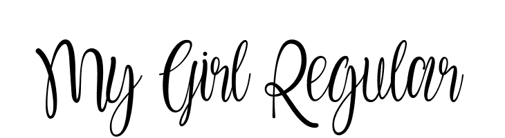 My Girl Regular  Frei Schriftart Herunterladen