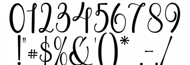 My Girl Regular Font OTHER CHARS