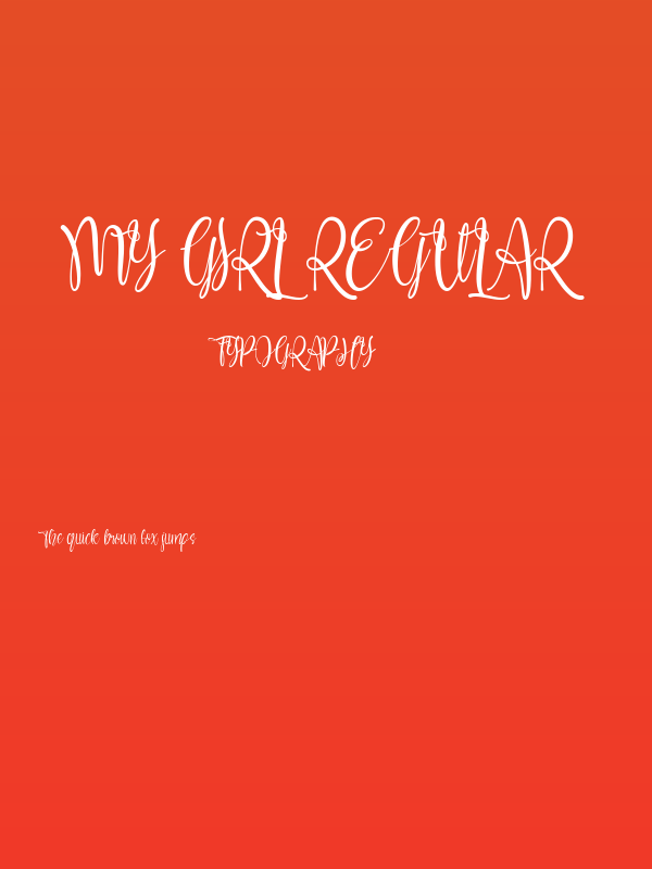 My Girl Regular Poster