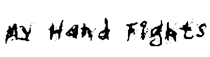 My Hand Fights  Frei Schriftart Herunterladen