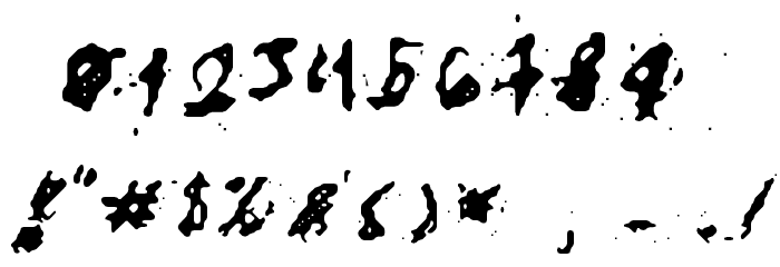 My Hand Fights Font OTHER CHARS
