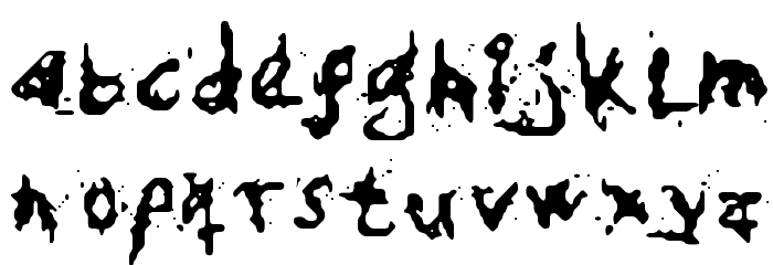 My Hand Fights Font LOWERCASE