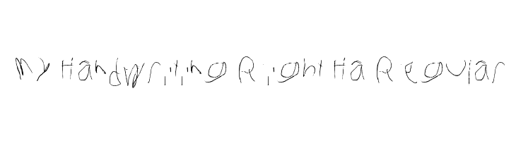 My Handwriting Right Ha Regular  les polices de caractères gratuit tlcharger