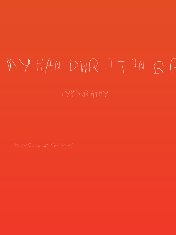 My Handwriting Right Ha Regular Poster