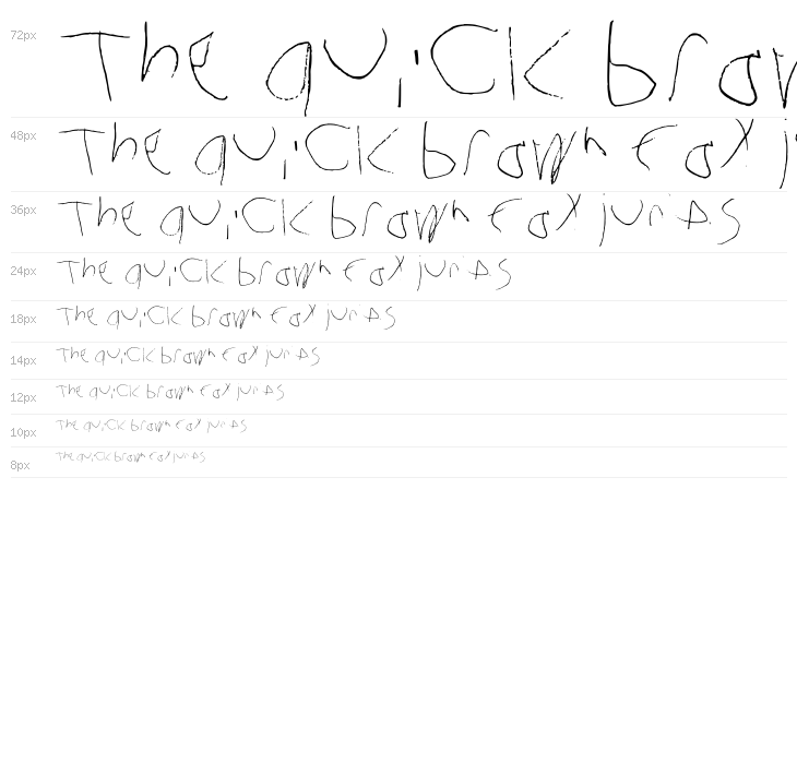 My Handwriting Right Ha Regular Waterfall