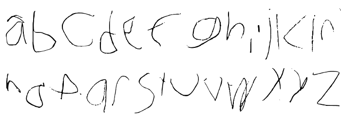 My Handwriting Right Ha Regular Font LOWERCASE