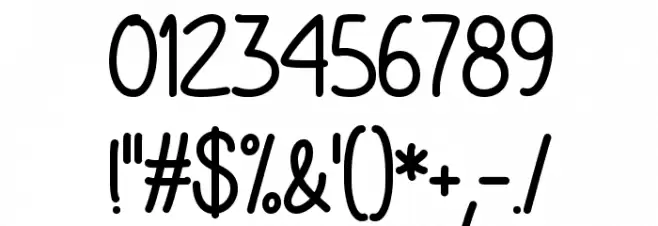 My Happy Ending Regular フォント その他の文字