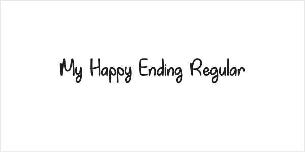 My Happy Ending Regular Logo