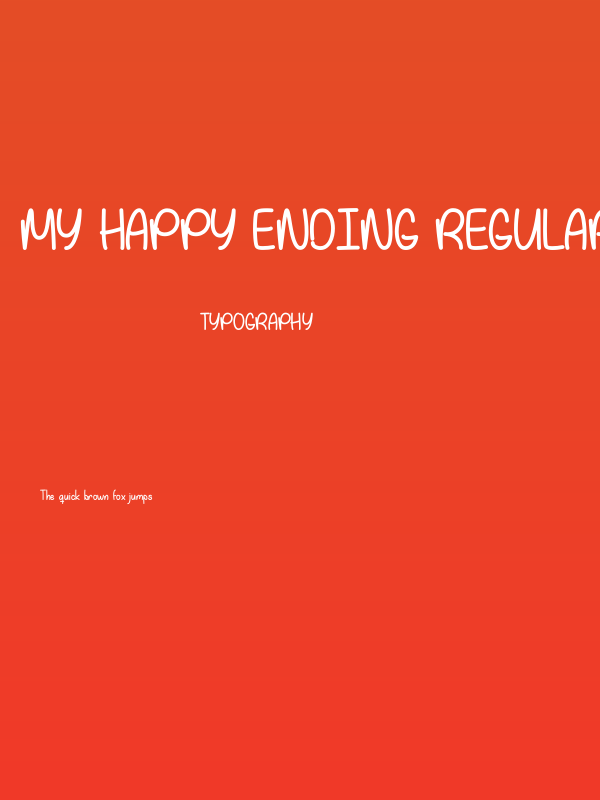 My Happy Ending Regular Poster