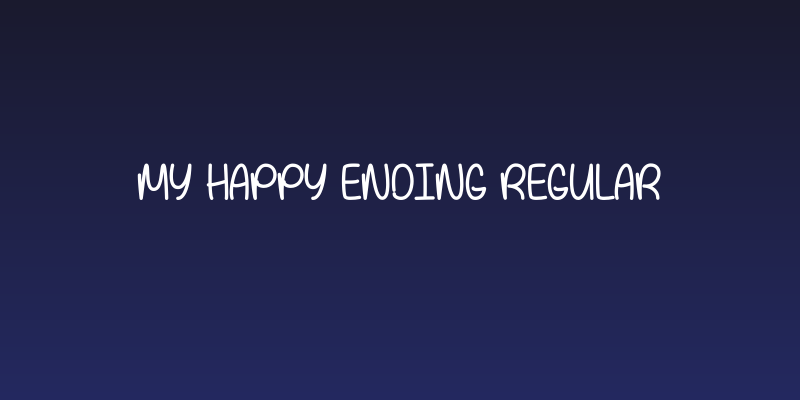 My Happy Ending Regular Social Header