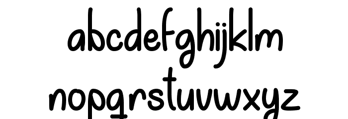 My Happy Ending Regular Font LOWERCASE