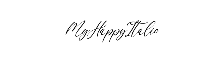 My Happy Italic  Descarca Fonturi Gratis