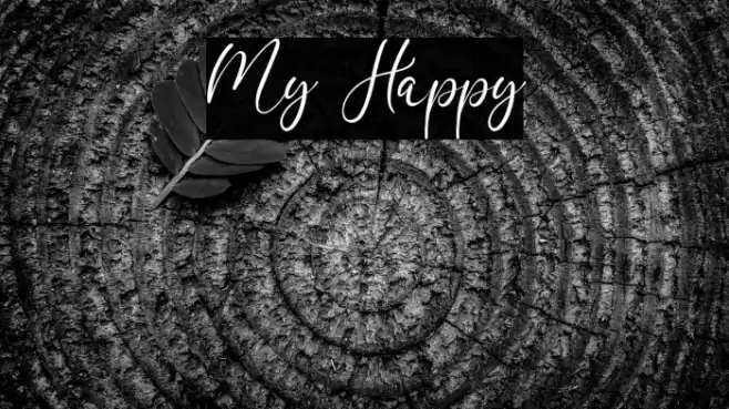 My Happy Font examples