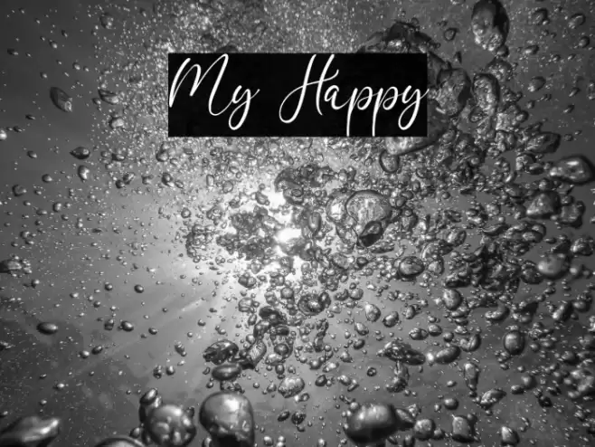 My Happy Font examples