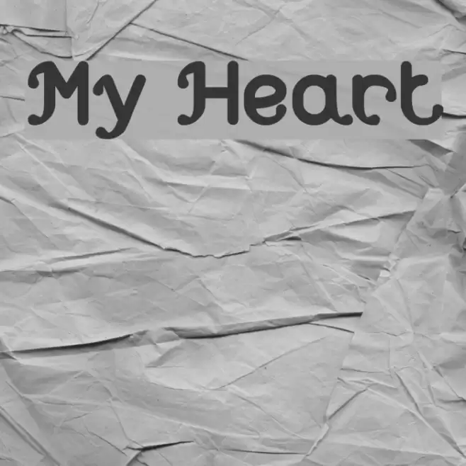 My Heart Font examples