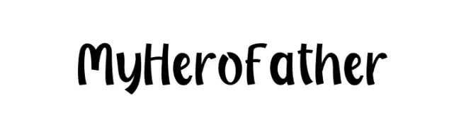 My Hero Father  les polices de caractères gratuit tlcharger
