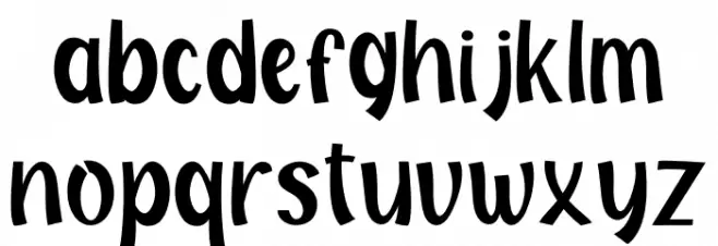 My Hero Father फ़ॉन्ट लोअरकेस