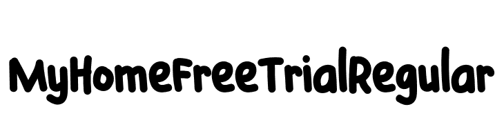 My Home Free Trial Regular  Free Fonts Download