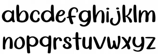 My Homework 字体 小写