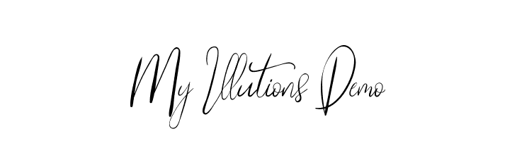 My Illutions Demo  नि: शुल्क फ़ॉन्ट्स डाउनलोड