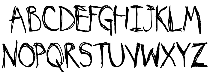 My Imaginary Friend フォント 小文字