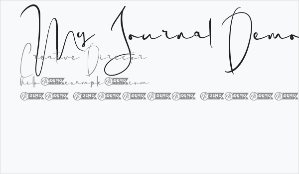 My Journal Demo Business Card