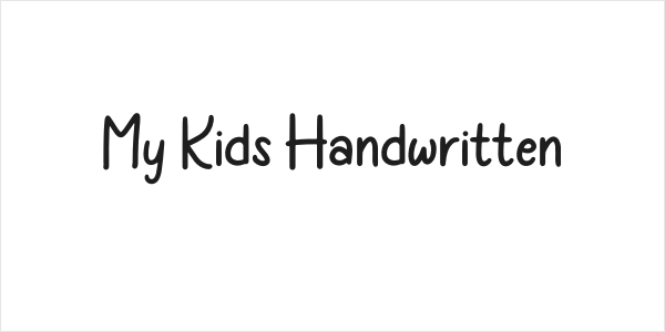 My Kids Handwritten Logo