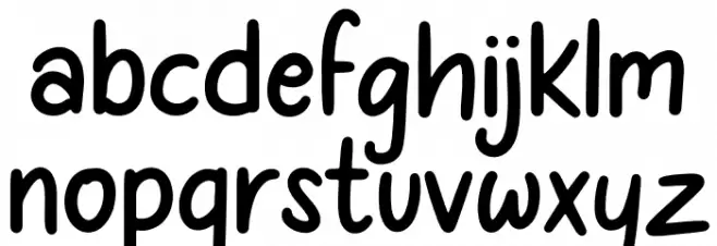My Kids Handwritten Font LOWERCASE