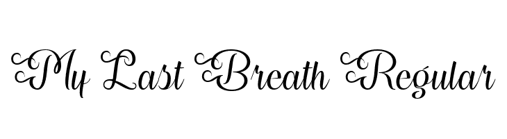 My Last Breath Regular  Free Fonts Download