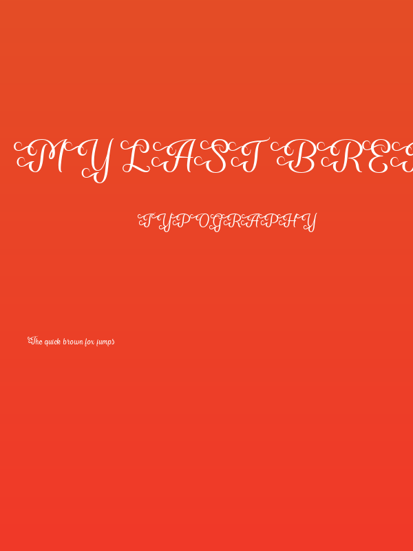 My Last Breath Regular Poster