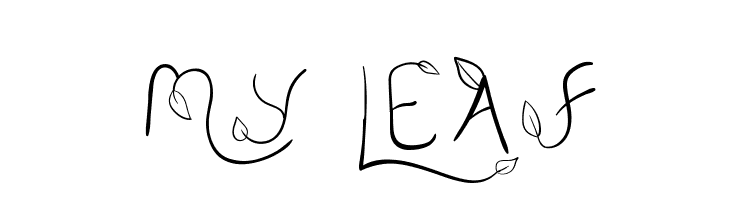 My Leaf  Скачать бесплатные шрифты