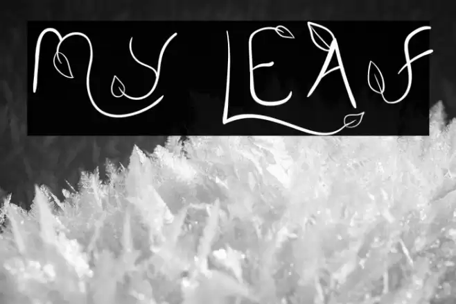 My Leaf Font examples