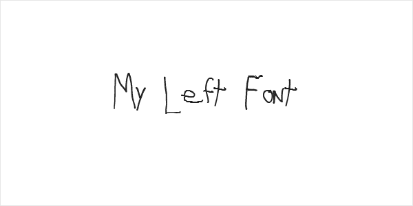 My Left Font Logo