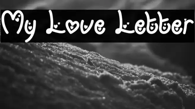 My Love Letter Font examples