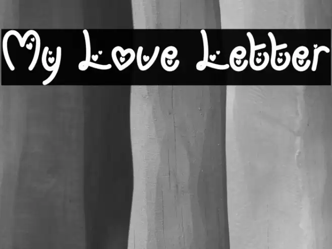 My Love Letter Font examples