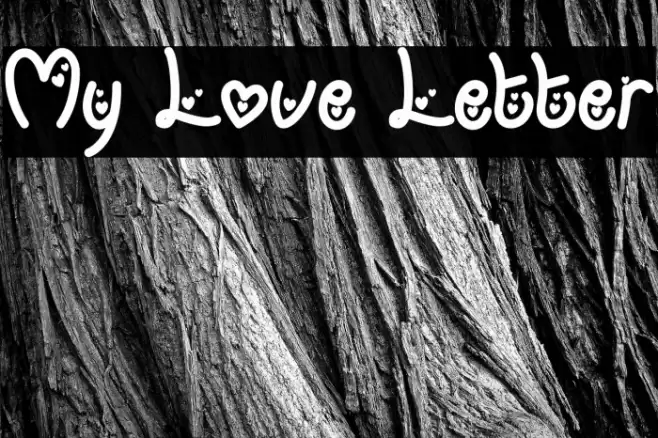 My Love Letter Font examples