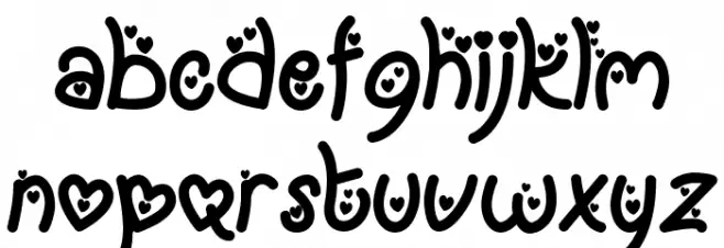 My Love Letter Caratteri MINUSCOLO