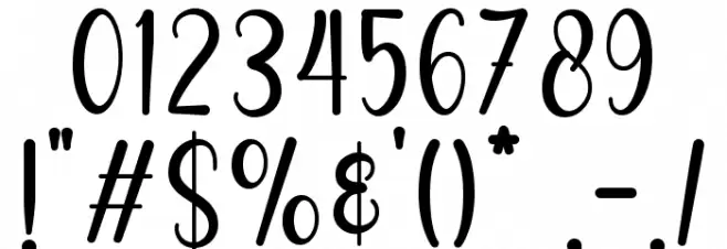 My Love Font Alte caractere