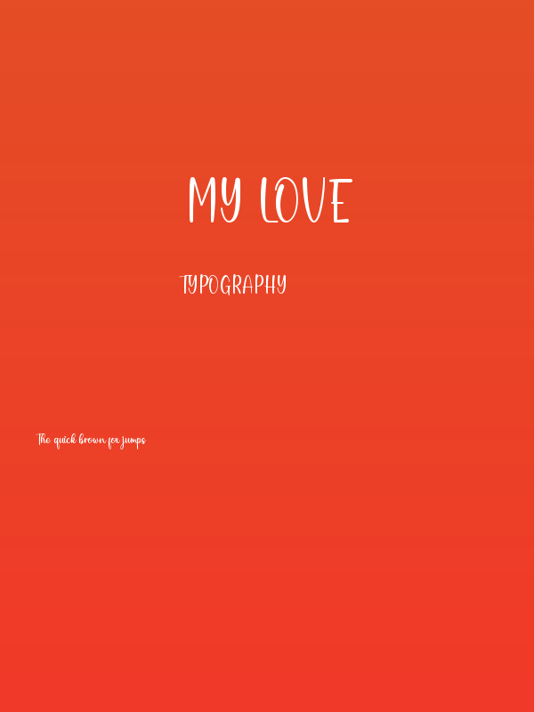 My Love Poster