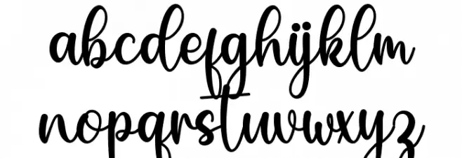 My Love Font Litere mici