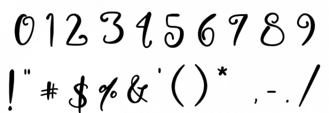 My Lovely Christmas Font OTHER CHARS