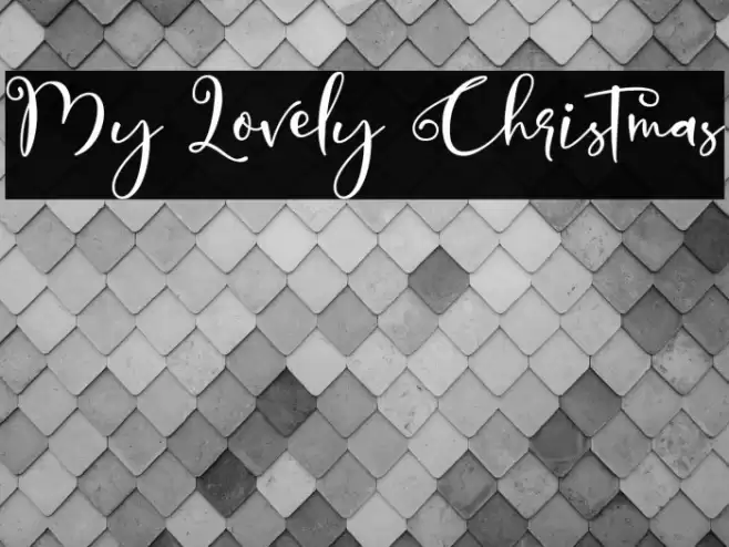 My Lovely Christmas Font examples