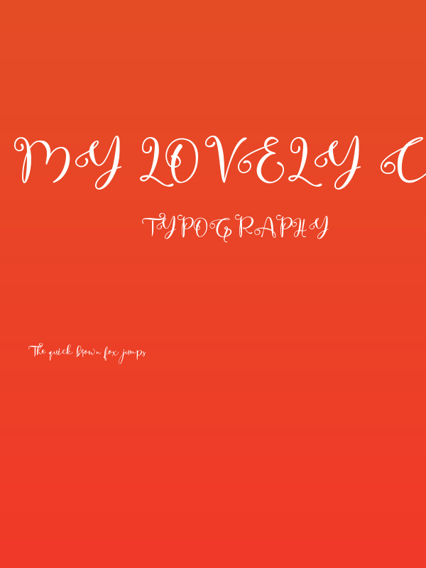 My Lovely Christmas Poster